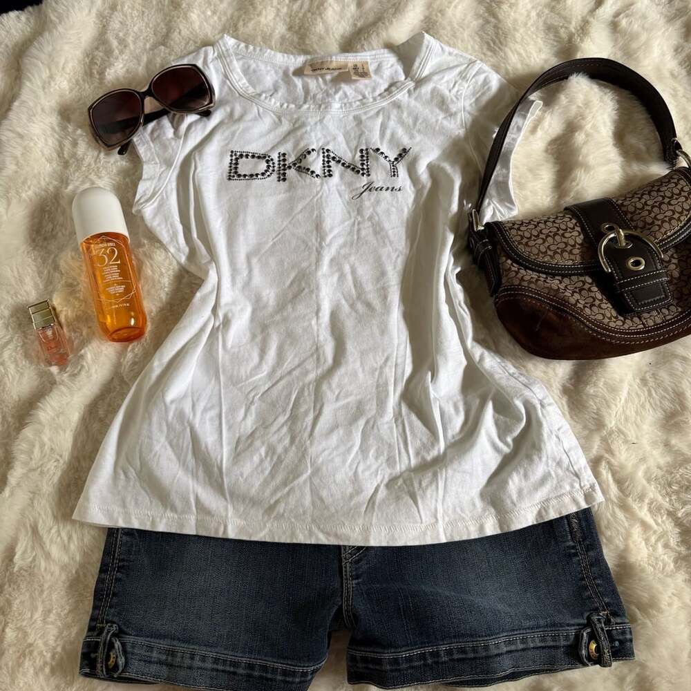 DKNY Women's Lounge Cotton Stretch Knit Top